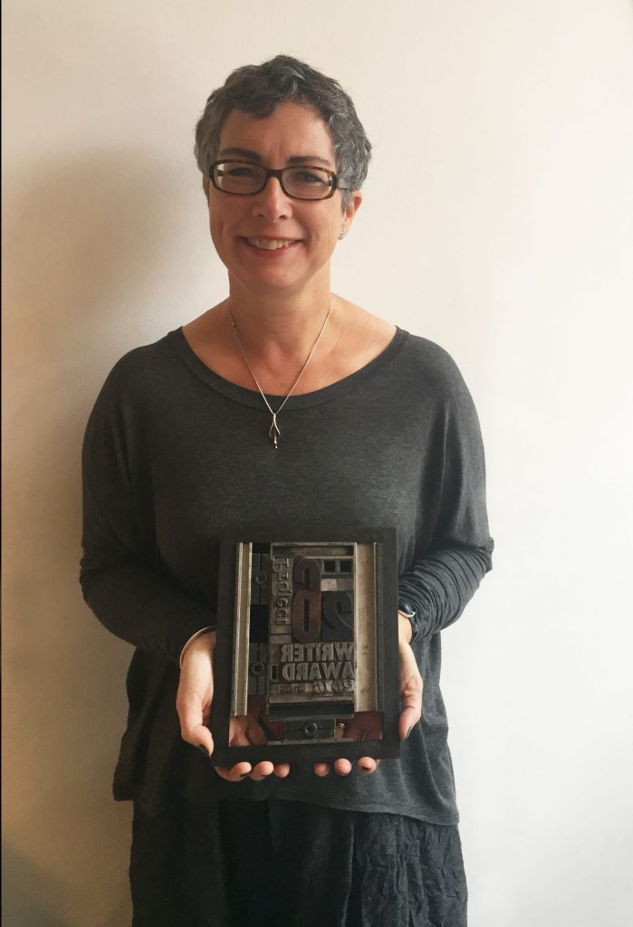 SJ Butler with 26 Writer's award 2016 (c) Elise Valmorbida